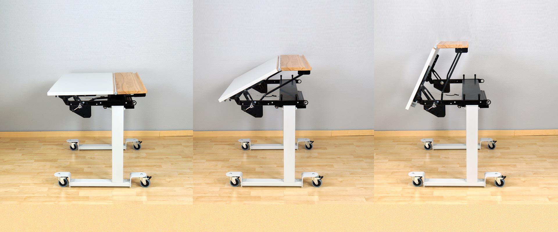 height inclination adjustable desk